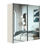 Wiemann Oxford 200cm Full Mirror Sliding Wardrobe - Pendle Village Furniture